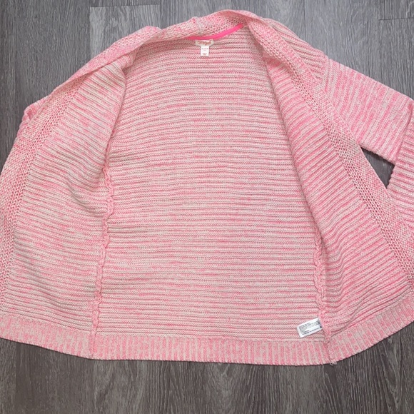 Pink and white chunky knit cardigan - Picture 4 of 4